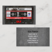 古いカセットDJの名刺 名刺 (正面/裏面)