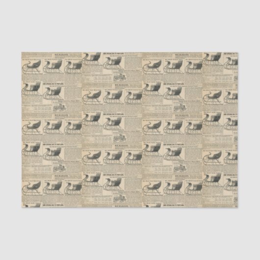 古いカタロファッションドグのクリスマススリープ 薄葉紙 (正面)