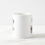 古いカップル コーヒーマグカップ (中央)