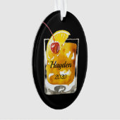 古いカファッションドクテパーソナライズされたル オーナメント (正面)