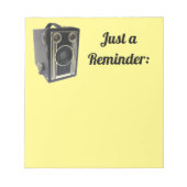 古いカメラのメモ帳 ノートパッド (正面)