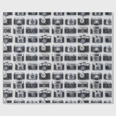 古いカメラコレクターフォトグラファーのギフトラップ ラッピングペーパー (フラット)