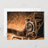 古いカメラヴィンテージはがき ポストカード (正面/裏面)