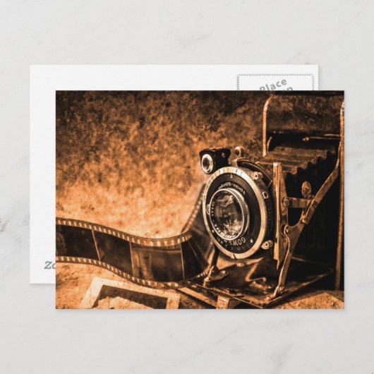 古いカメラヴィンテージはがき ポストカード (正面/裏面)