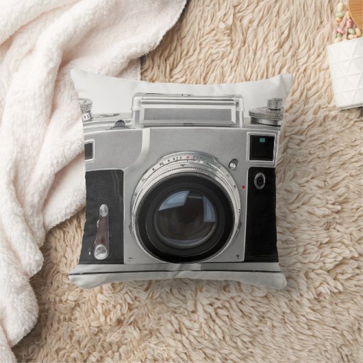 古いカメラ クッション (ブランケット)