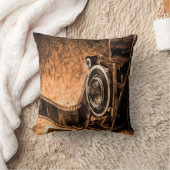 古いカメラ クッション (ブランケット)