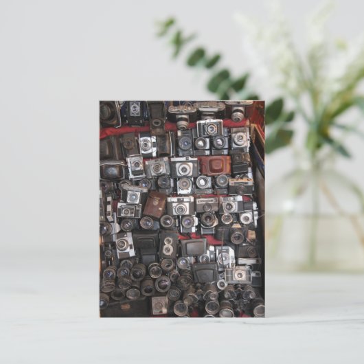 古いカメラ ポストカード (スタンド正面)