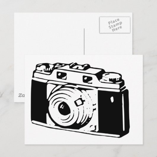 古いカメラ ポストカード (正面/裏面)