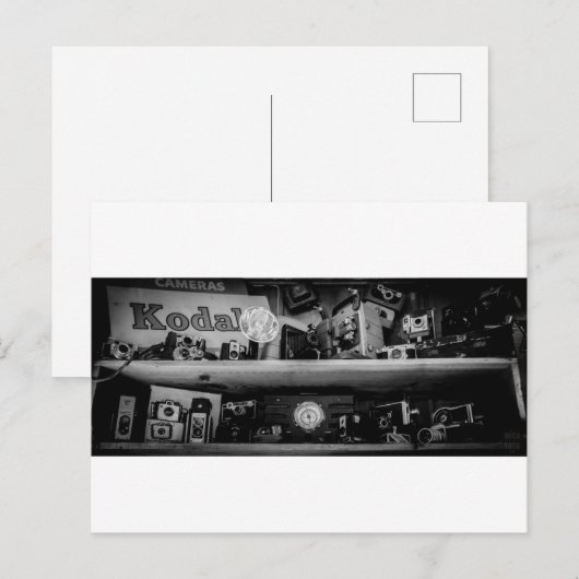 古いカメラ ポストカード (正面/裏面)