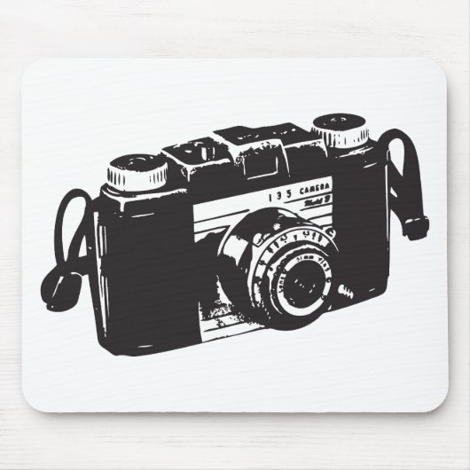 古いカメラ マウスパッド (正面)