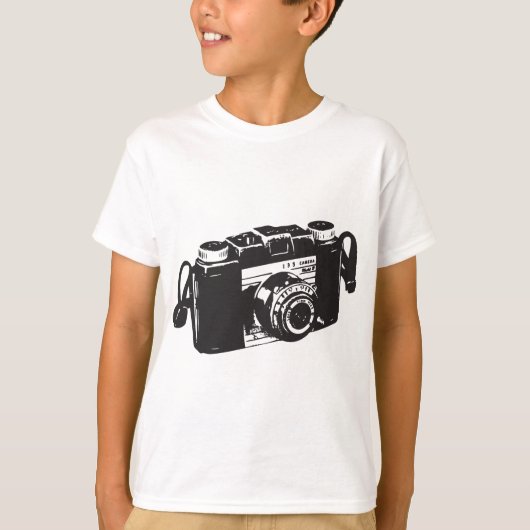 古いカメラ Tシャツ (正面)