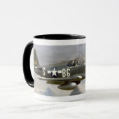 古いカラス マグカップ (正面左)