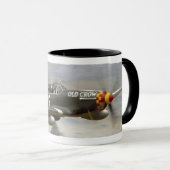 古いカラス マグカップ (正面右)