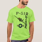 古いカラスP-51D Tシャツ (正面)