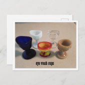 古いカラフルガラス洗眼機はがき ポストカード (正面/裏面)