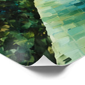 古いカラフル建物間の狭い路地 ポスター (コーナー)