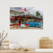 古いカラフル車のポスター ポスター (キッチン)