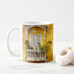 古いカルタヘナのコーヒー・マグ コーヒーマグカップ
