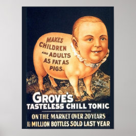 古いカレス、救済：グローブの無味なChill Tonic ポスター