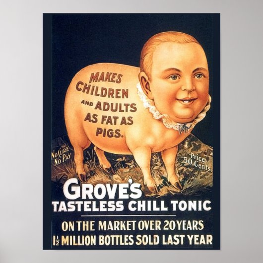 古いカレス、救済：グローブの無味なChill Tonic ポスター (正面)