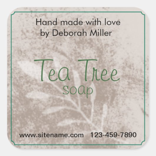 古いカントリーJARパッケージラベル スクエアシール (正面)