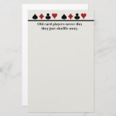 古いカードプレーヤー 便箋 (正面/裏面)