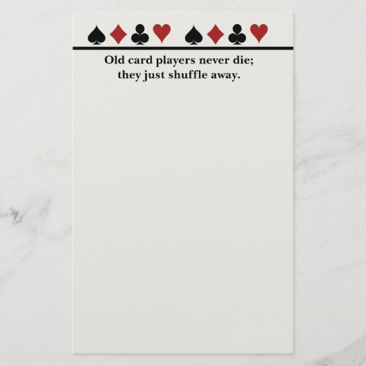 古いカードプレーヤー 便箋 (正面)