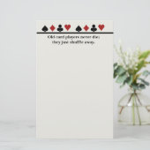 古いカードプレーヤー 便箋 (スタンド正面)