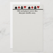 古いカードプレーヤー 便箋 (正面/裏面)