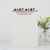 古いカードプレーヤー 便箋 (スタンド正面)