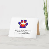 古いカーペットの上のトルコ猫 カード (裏面)