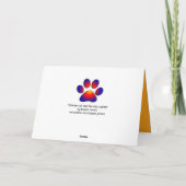 古いカーペットの上のトルコ猫 カード (裏面)