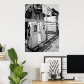 古いガスポンプ ポスター (ホームオフィス)