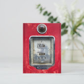 古いガスポンプ ポストカード (スタンド正面)