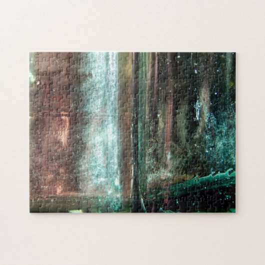 古いガラスボトル ジグソーパズル (横)