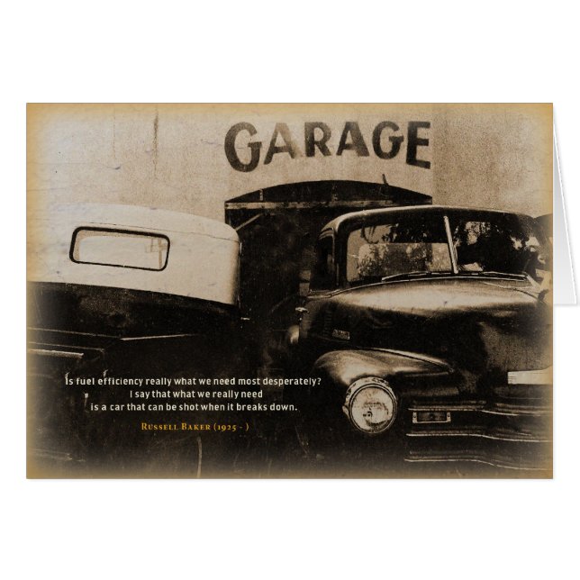 古いガレージ (正面横)