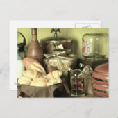 古いキッチンカウンター ポストカード (正面/裏面)