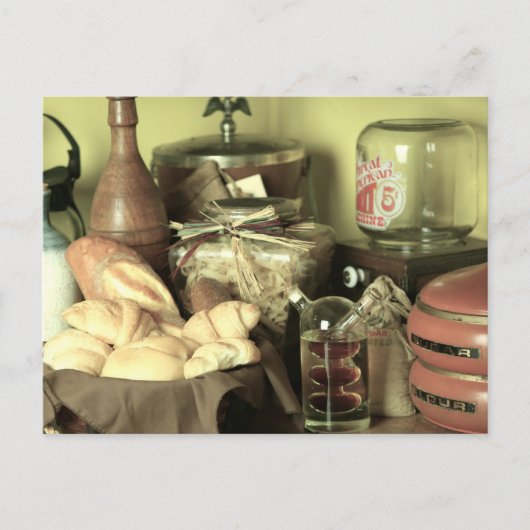 古いキッチンカウンター ポストカード (正面)