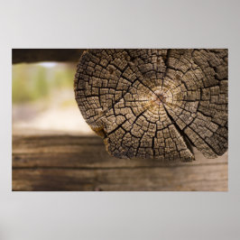 古いキャビンのテクスチャ ポスター