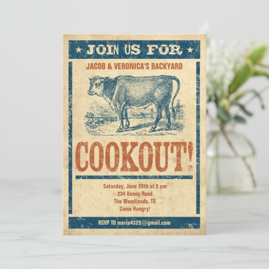 古いクッファッションドクアウト招待状 招待状 (スタンド正面)