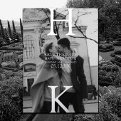 古いクラシックお金の審美的な日ミニマル付を保存 箔招待状