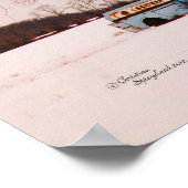 古いクラシックタンクローリーSycamoreツリーポスター ポスター (角)