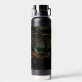 古いクラシック車のダッシュボードのステアリングホイール ウォーターボトル (背面)