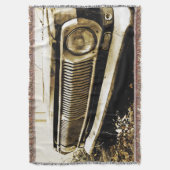 古いクラシック車のヘッドライト スローブランケット (正面縦)