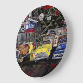 古いクラシック車の壁時計 ラージ壁時計 (傾斜)
