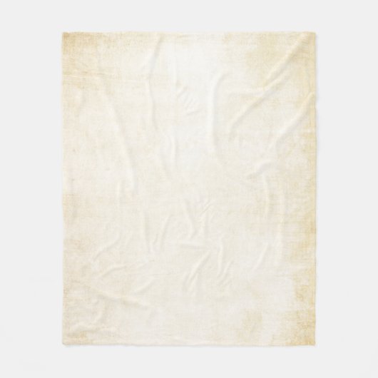 古いクラフト紙：テクスチャ付き背景 フリースブランケット (正面)