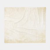 古いクラフト紙：テクスチャ付き背景 フリースブランケット (正面(横))