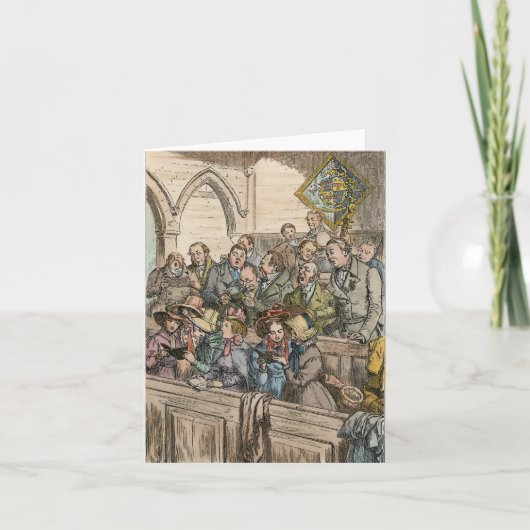 古いクリスマスの聖歌隊 シーズンカード (正面)