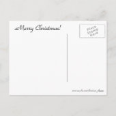 古いクリスマスファッションドのはがき シーズンポストカード (裏面)