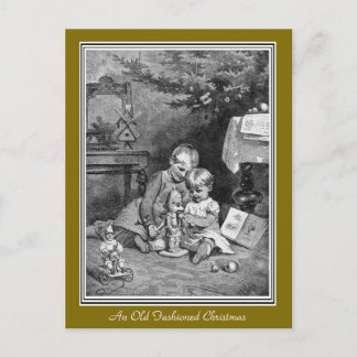 古いクリスマスファッションドのはがき シーズンポストカード
